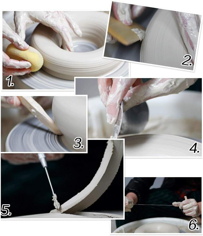 EuTengHao 19Pcs Pottery Tools Clay Sculpting Carving Tool Set Contains Most Essential Wooden Clay Tools for Potters