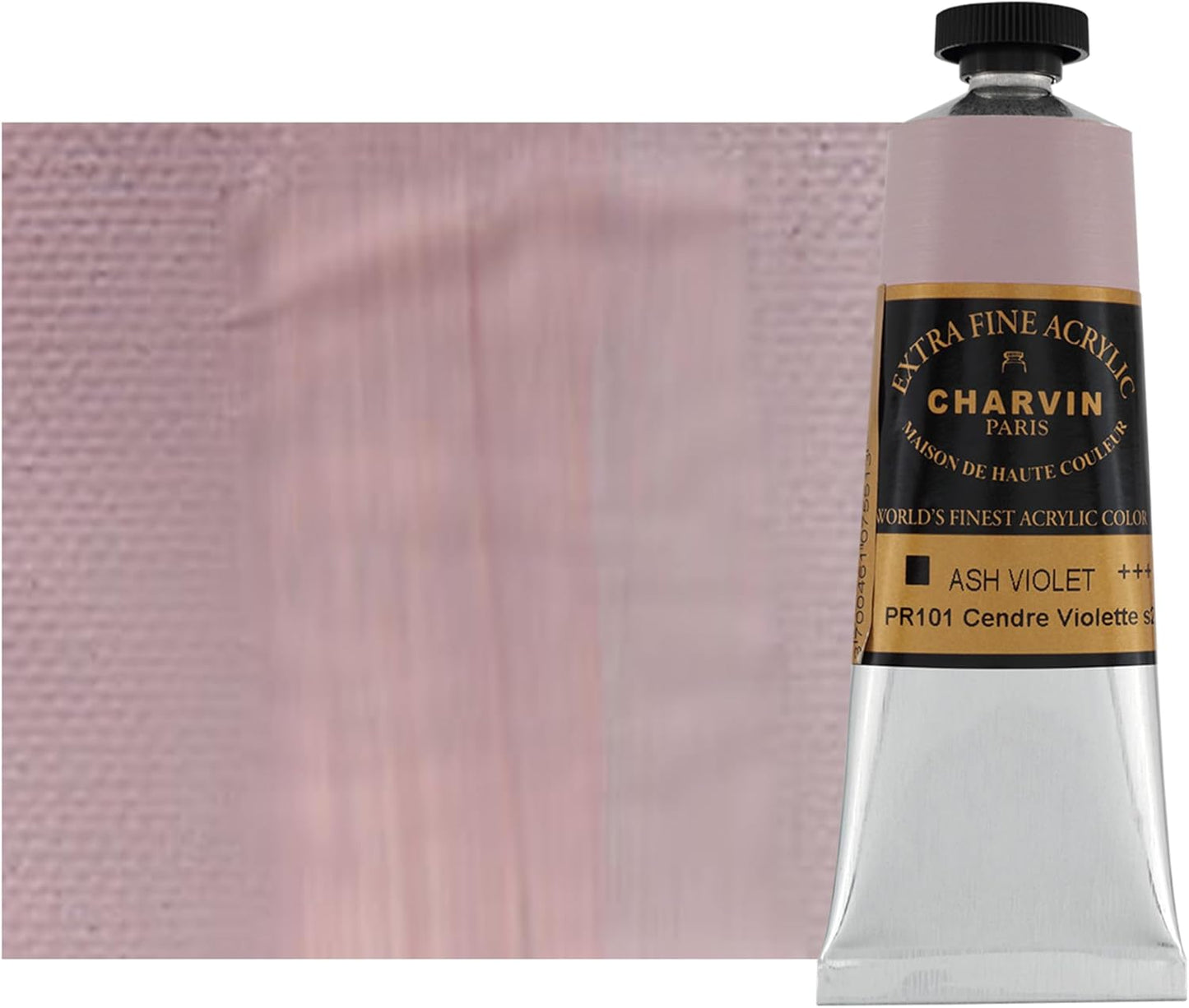Charvin Extra Fine Professional Acrylic Paint - Ash Violet, 60ml Tube, Triple-Milled, Lightfast Pigments, Open Stock Artist Acrylic Paints in Nature-Inspired Hues