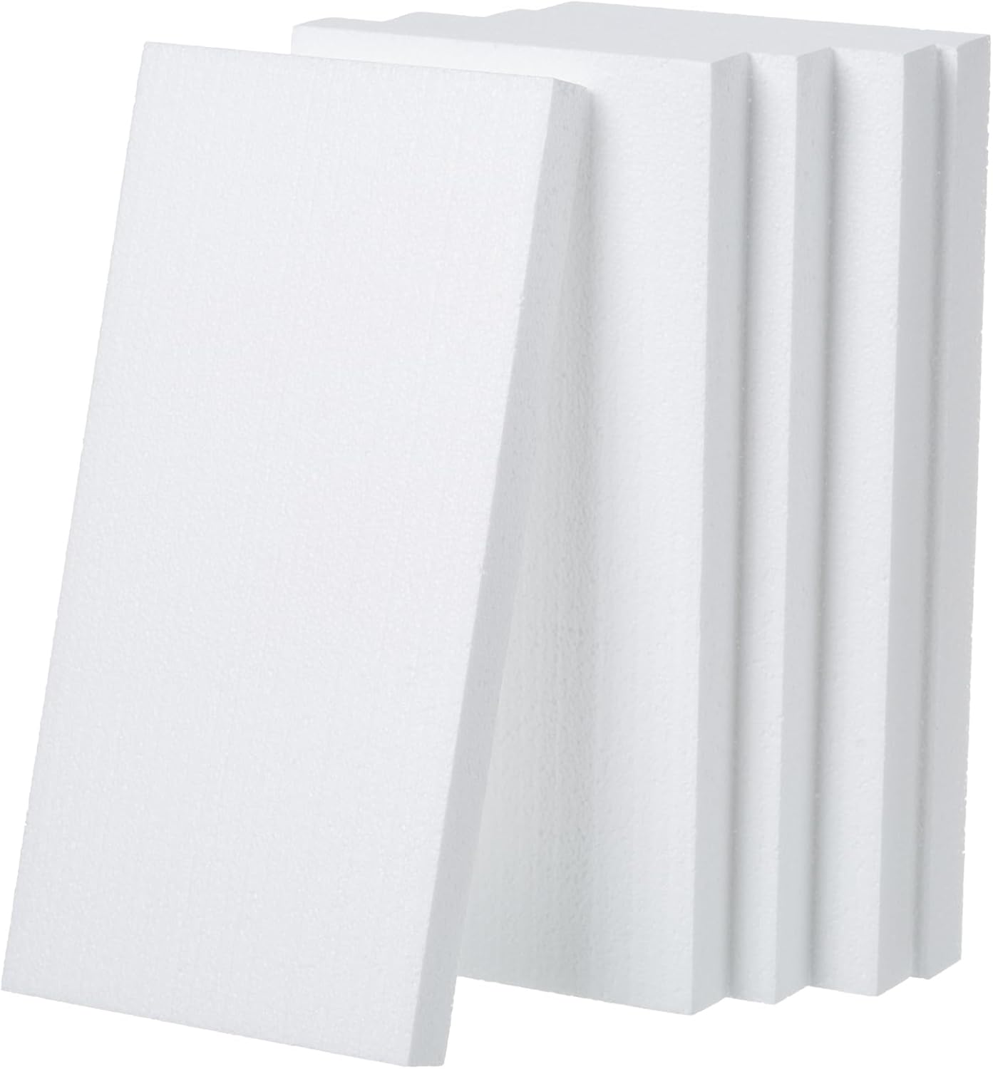 Crafare 5 Pack Craft Foam Blocks 12X6X1 inch Polystyrene Brick Rectangle for Arts School Projects Sculptures Floral Arrangements Modeling and Centerpieces