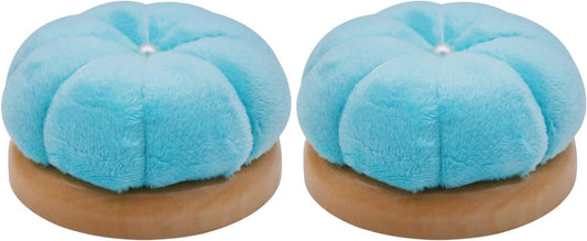 Uxney Pin Cushion,Wooden Sewing Pin Cushion Pincushion Needle Cushion for Sewing Quilting Needlework DIY Crafts(Moon Green,2 PCS)