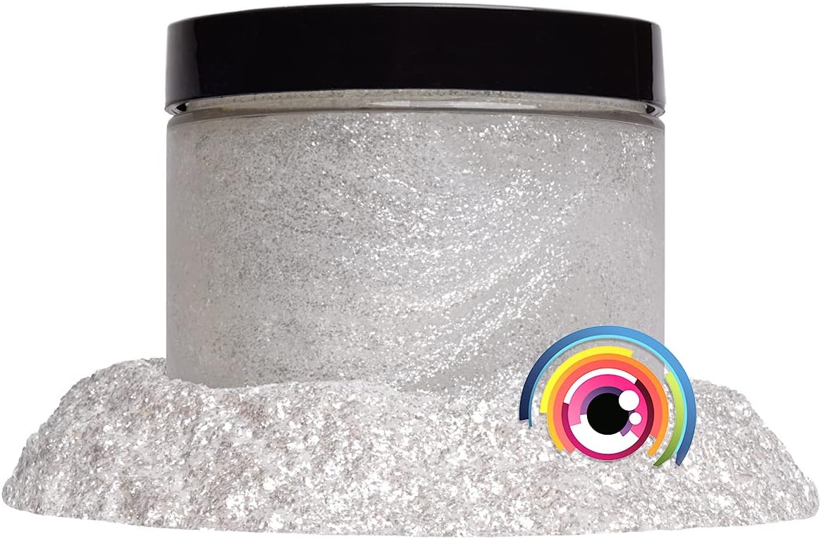 Eye Candy Pigments Premium White Mica Powder - Snowflake (25gr) - for Epoxy, Resin, Soap, Paint, Woodworking, Acrylic Pouring, Bath Bombs, Fishing Lures - DIY Arts and Crafts Additive