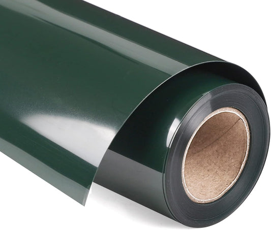 VINYL FROG Heat Transfer Vinyl Roll HTV Vinyl - 12" x12ft Dark Green Iron on Vinyl for T-Shirts, Heat Press Vinyl for DIY Craft Designs (Dark Green)