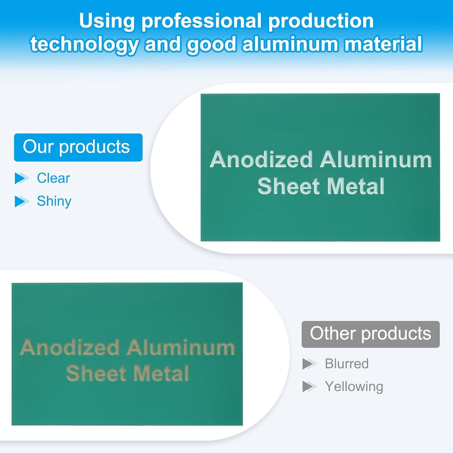 PATIKIL 6x10 Inch Anodized Aluminum Sheet Metal, 3Pcs Laser Plates Engraving Blanks 0.5MM Thin Rectangle for Crafting DIY House Laser Engraving, Green