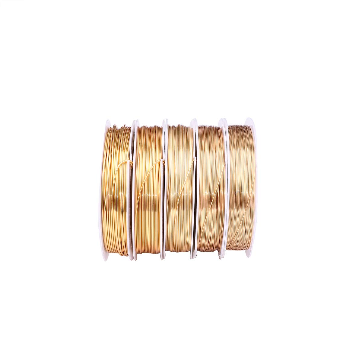KC Gold Copper Wire 0.5mm Bead Cord for Bracelet Necklace Charm Beading Jewelry Making 22yard