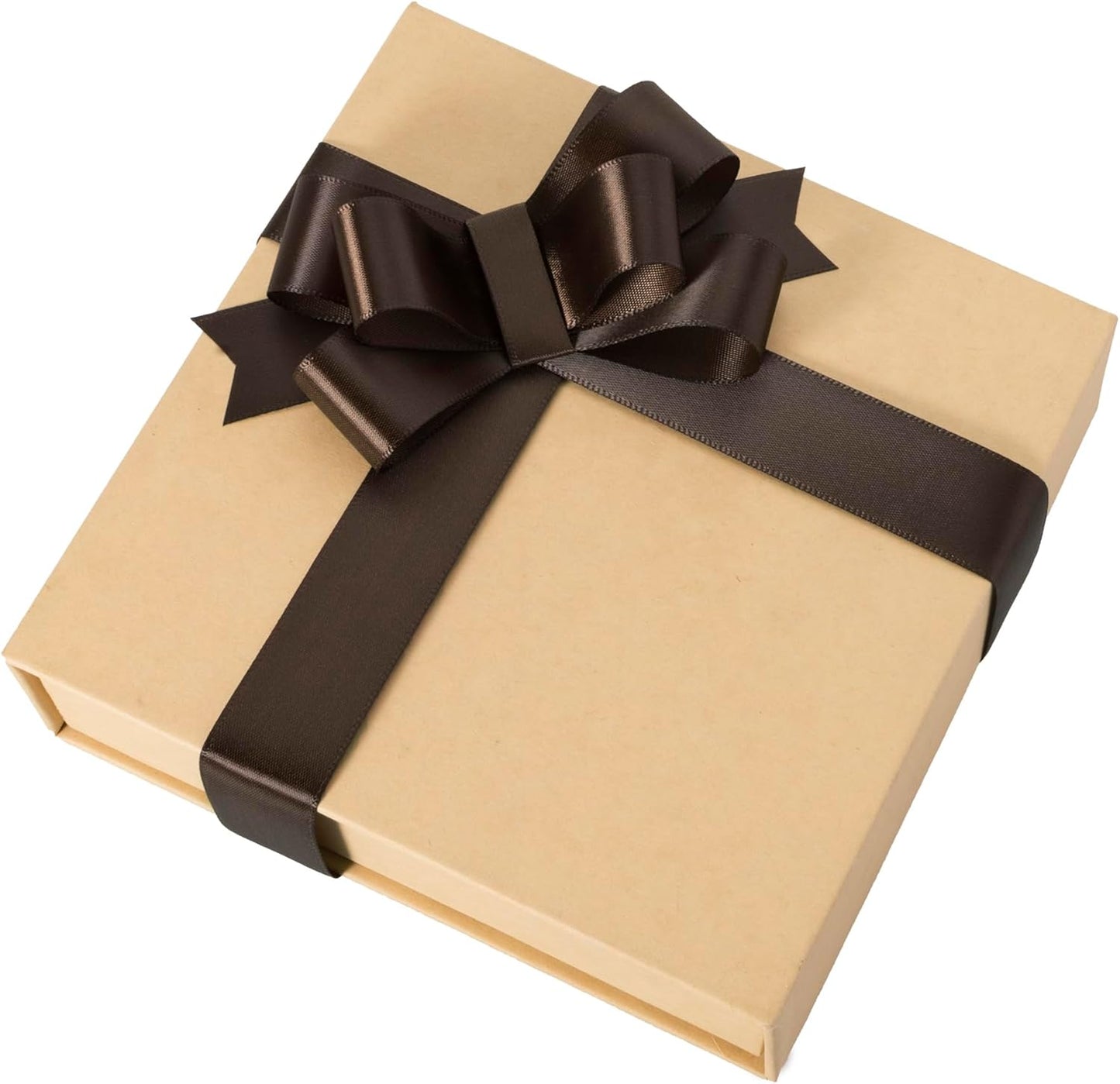 1 Inch Brown Ribbon, 50 Yards Craft Polyester Satin Ribbon Perfect for Gift Wrapping, Handmade Roses, Wedding Party Decorations and DIY Crafts