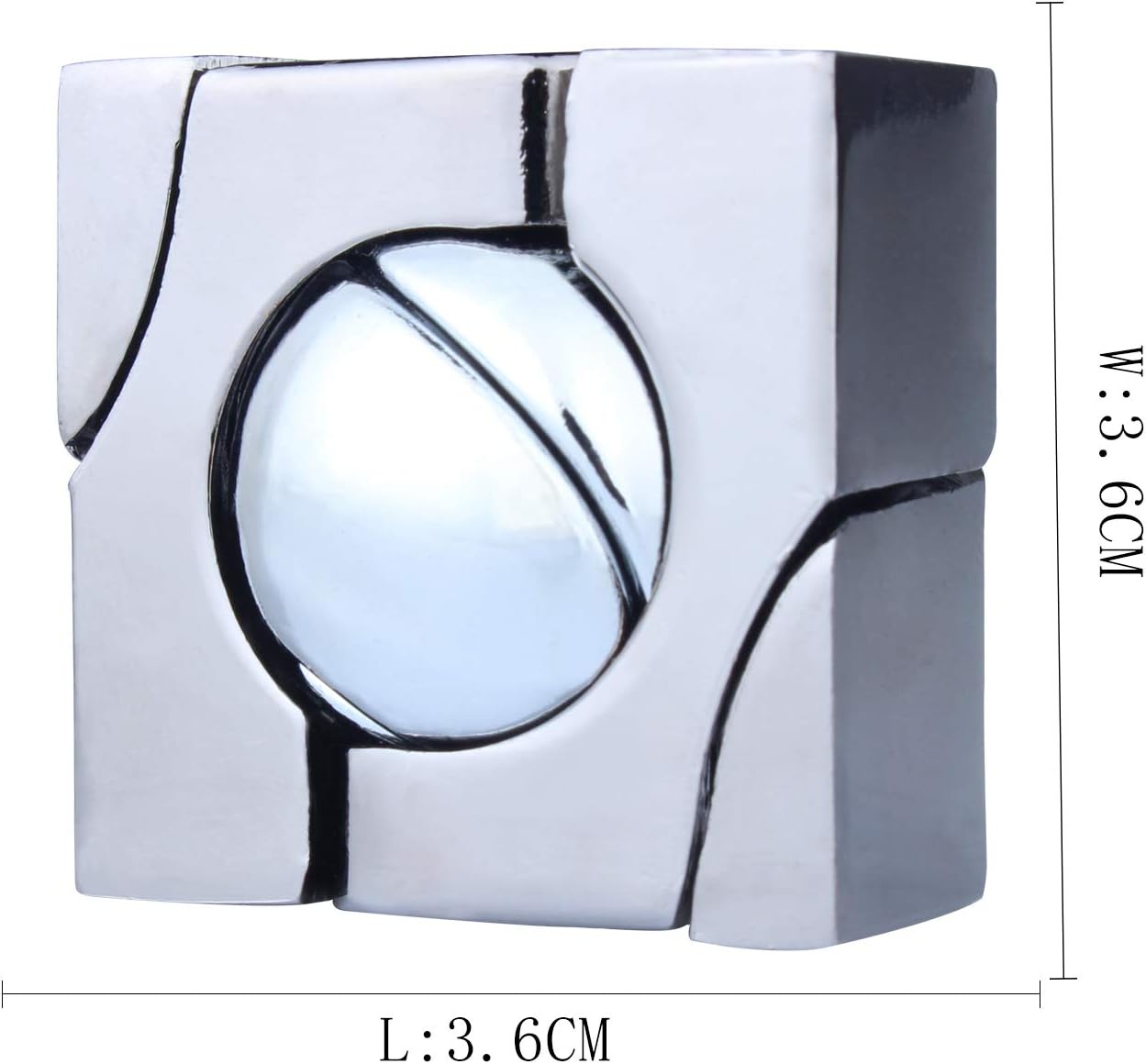 Brain Teaser Puzzle for Adults Puzzles Metal Hole Lock Adult Educational Toy Jigsaw IQ Puzzle (Orange)