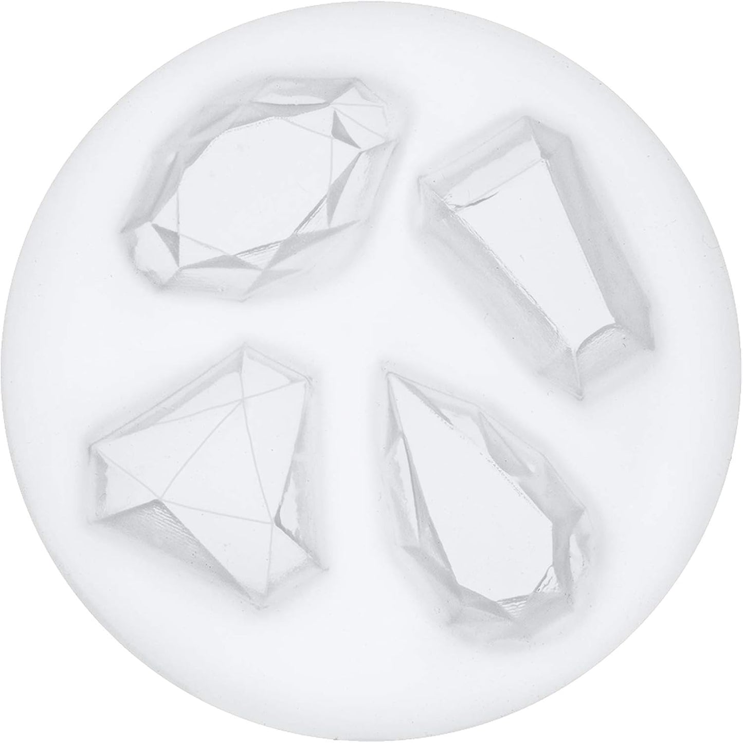 Mini Gems Silicone Mold for Cake Decorating, Crafting, Polymer Clay, Resin Epoxy 4-Cavity