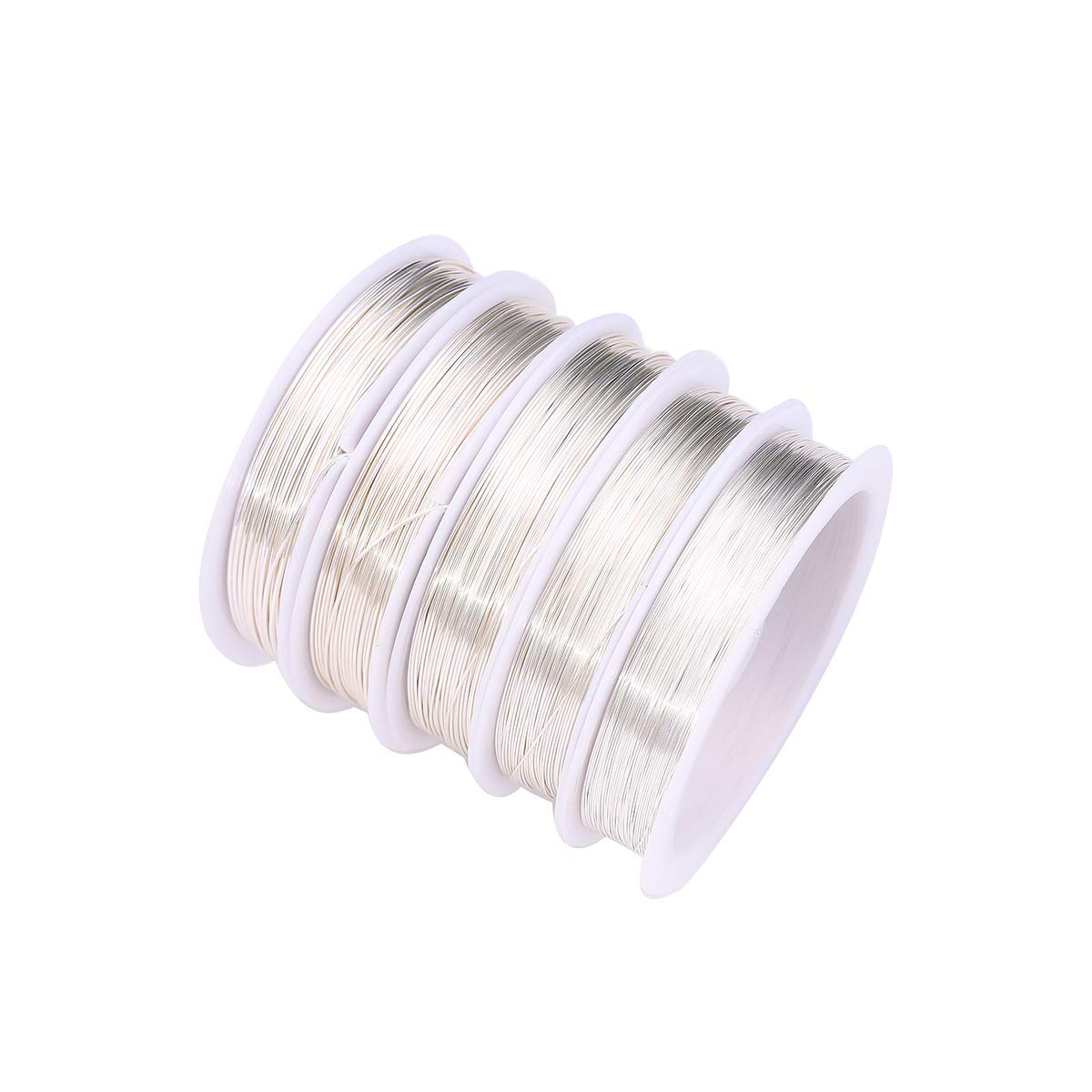 Silver Copper Wire 0.6mm Bead Cord for Bracelet Necklace Charm Beading Jewelry Making 16yard