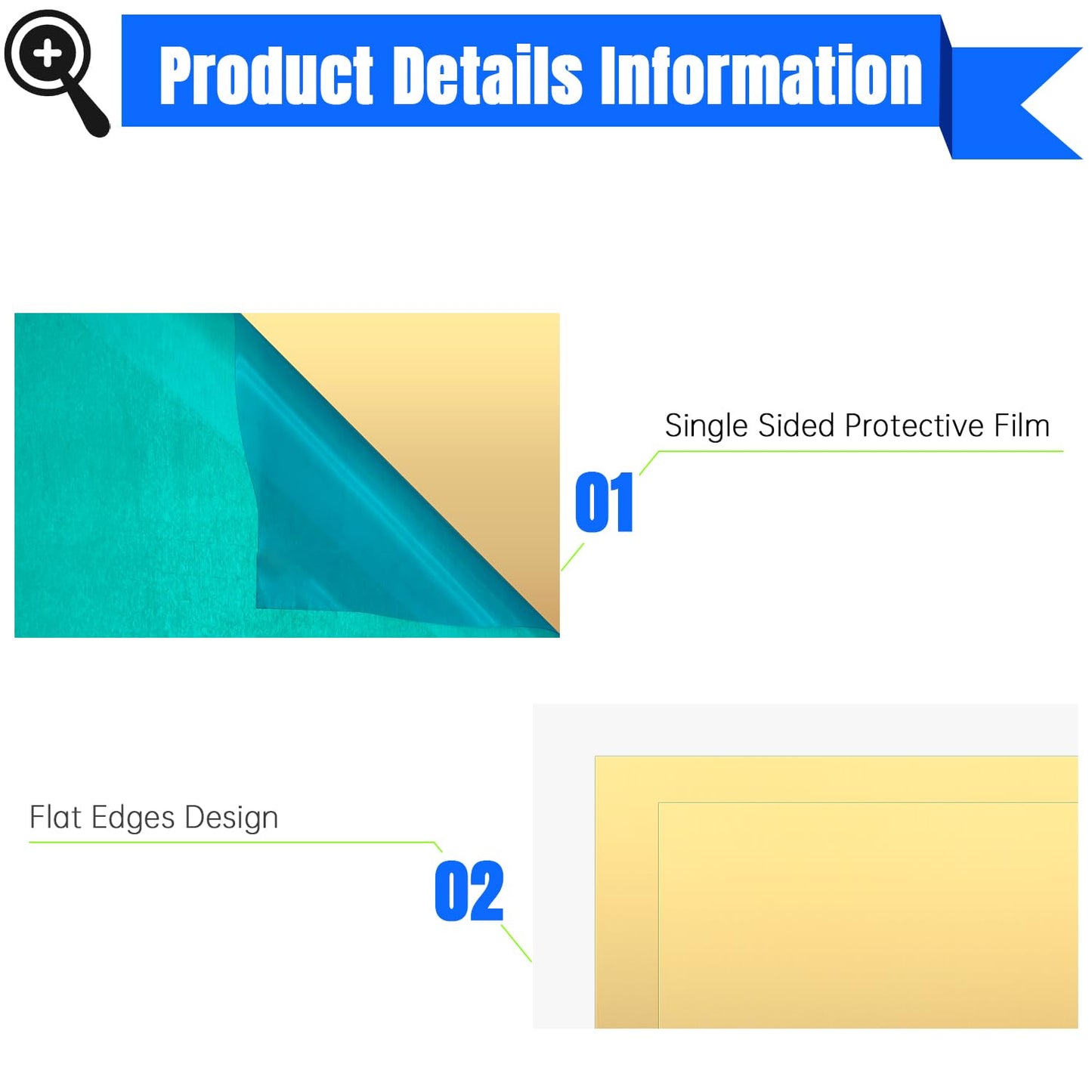 Brass Sheet,4" x 6"-18 Gauge(1mm) Thickness,99.9% Pure Brass Plates for DIY, Jewelry, Electrical, Repair, Industrial(2 Pac）