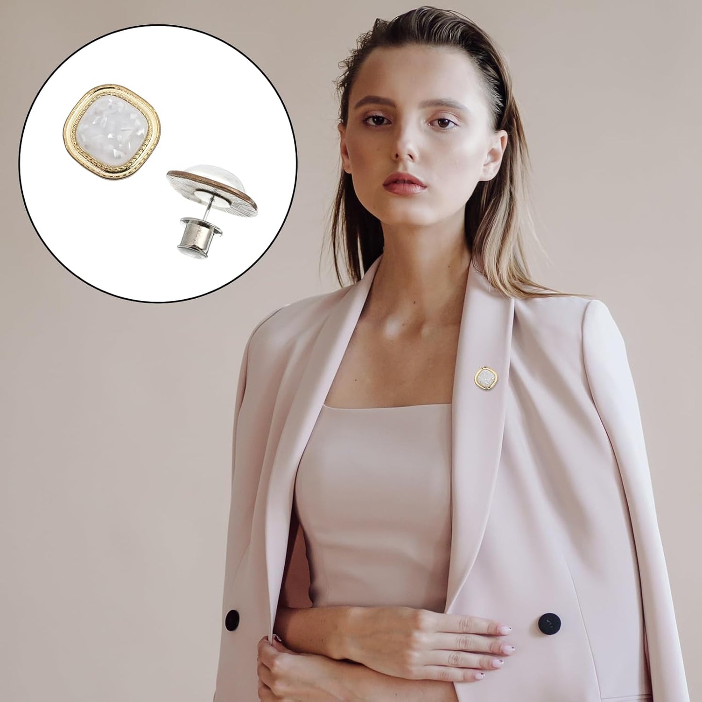 30 Pcs Pin Backs Locking, Metal Pin Backs Safety Pins Locks Pins Keepers Clasp, Lapel Brooch Holder for Brooch DIY Crafts Badges Enamel Lapel Needles