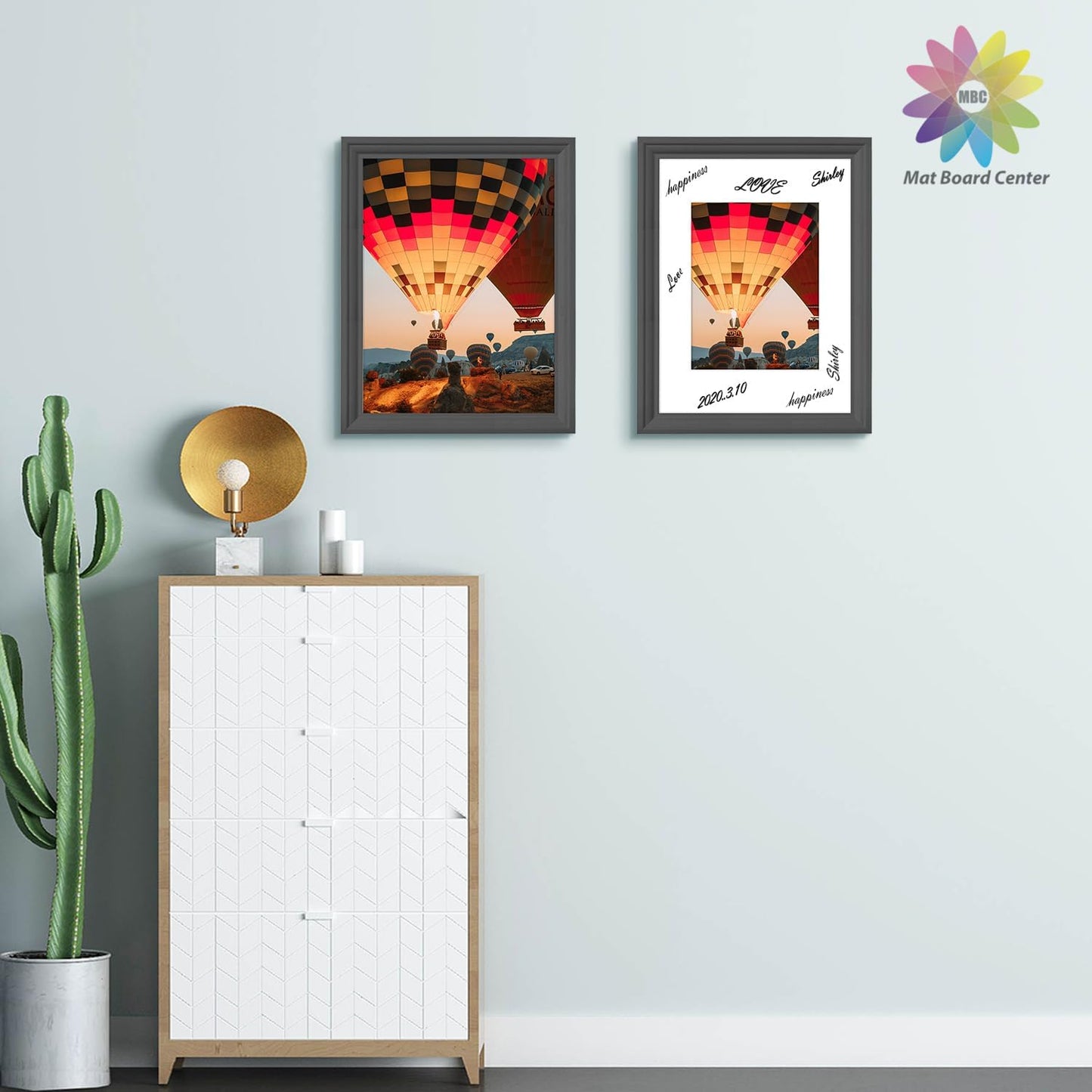 MBC Mat Board Center, 5 Pack 12x16 for 8.5x11 White Picture Mats Frame Mattes, Bevel Cut, Acid Free, 4-ply Thickness