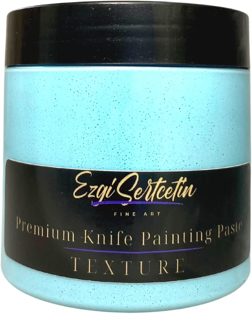 Premium Palette Knife Painting Paste|Texture Paste|Authentic Bright Colors|Ready to Use|Easy to Apply| 6oz (Di Aqua)