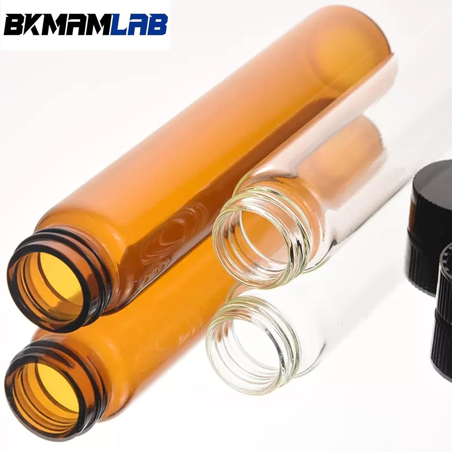 20ml Amber Small Glass Vials 30pcs with Screw Caps(30pcs)