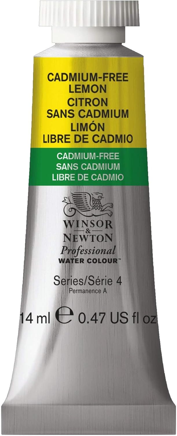 Winsor & Newton Professional Water Colour Paint, 0.47-oz Tube, Cadmium-Free Lemon
