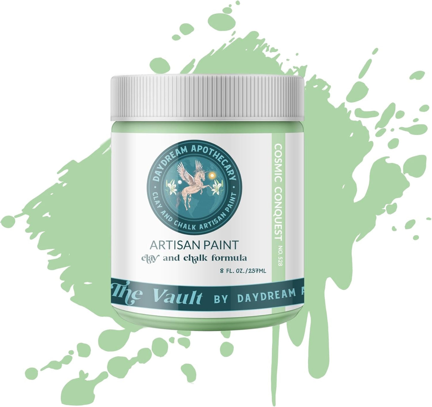 Daydream Apothecary Premium Chalk Style Paint for Furniture, Home Décor, Wood, DIY Interior Projects, Quick Dry, No Prep or Prime Needed, Matte Pastel-Mint Green - 8oz