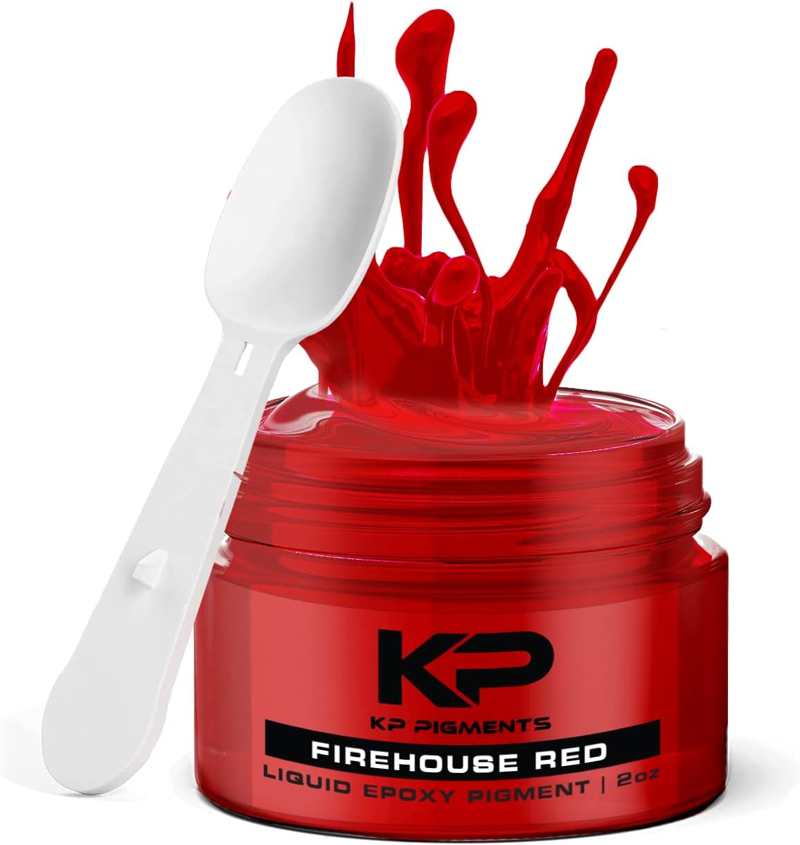 Epoxy Pigment Paste for Epoxy Resin, Tint/Pigment Paste with Spoon for Arts and Crafts, Jewelry, Resin Woodworking and More! (Firehouse Red)