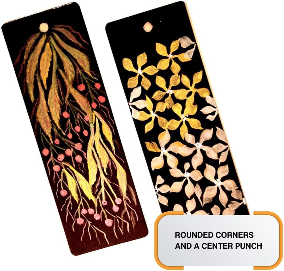 300GSM Deep Black Bookmark Sketchpads, Suitable for Acrylics & Mixed Media for Professional Artists (Pack of 2)