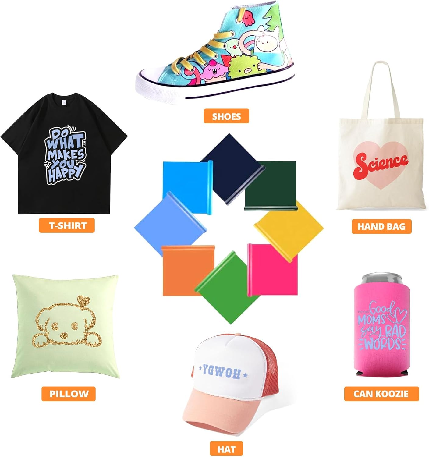 HTVRONT Pink Heat Transfer Vinyl Rolls - 12" x 8ft Baby Pink HTV Vinyl for Shirts, Iron on Vinyl for All Cutting Machine - Easy to Cut & Weed for Heat Vinyl Design