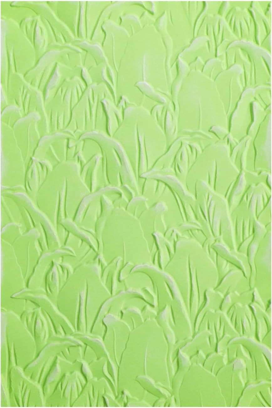 BAOFALI 3D Embossing Folder for Card Making, Leaves Plastic Texture Fades Embossing Folder Template for Scrapbooking and Other Paper Craft Album Stamps DIY Decoration 6.3" L x 4.5" W