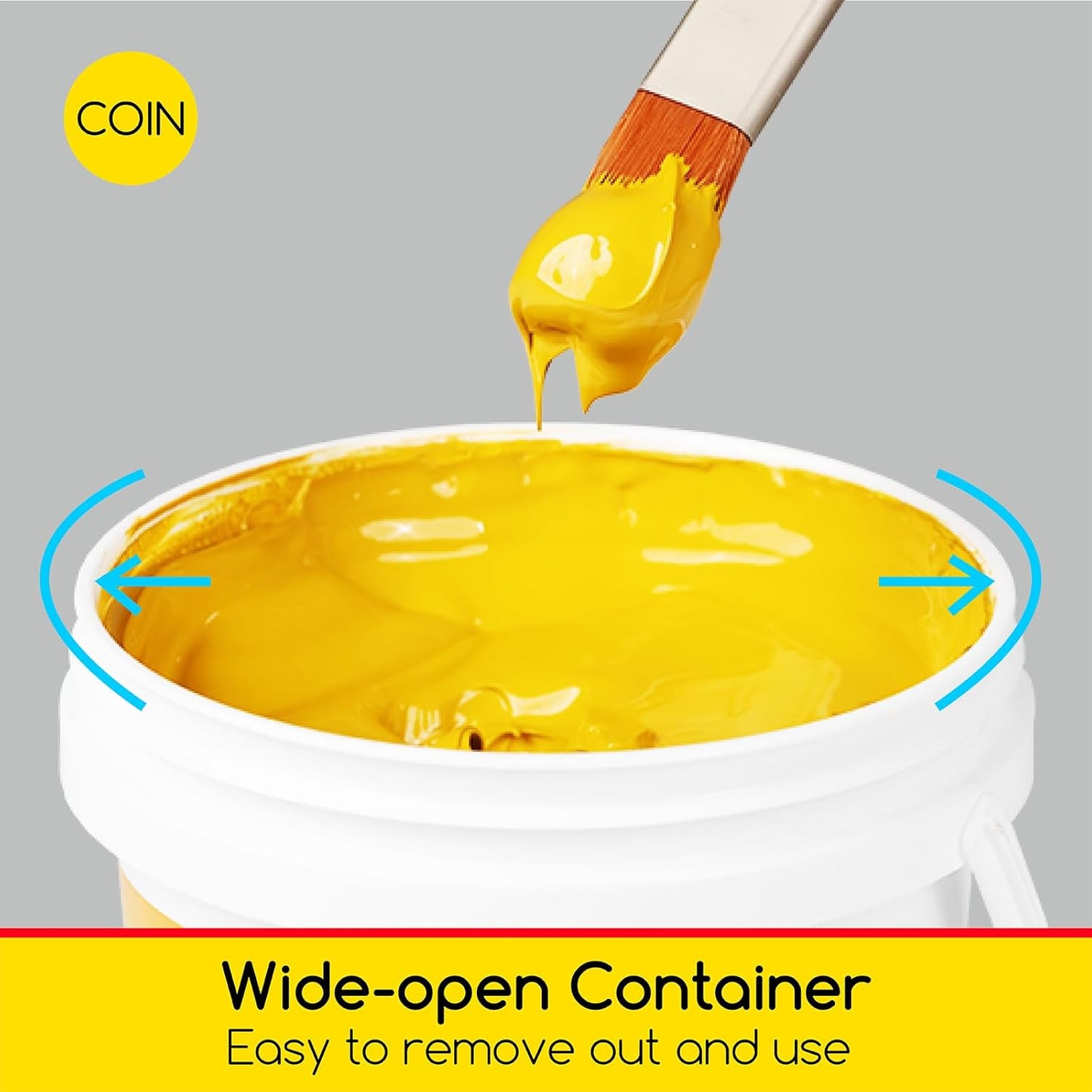 MEEDEN Titanium White Acrylic Paint: 2L/67.64oz/0.53 gal Heavy Body Gloss - 0.528 Gallon Bulk Thick White Paint for Canvas Crafts Painting