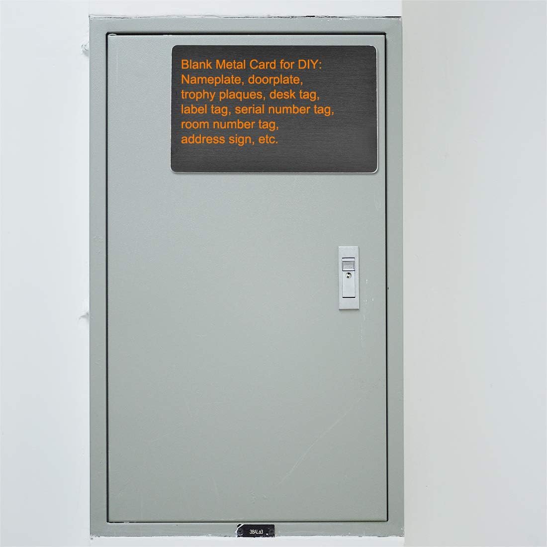 uxcell Blank Metal Card 80x50x1mm Anodized Aluminum Plate for DIY Laser Printing Engraving Black 5 Pcs