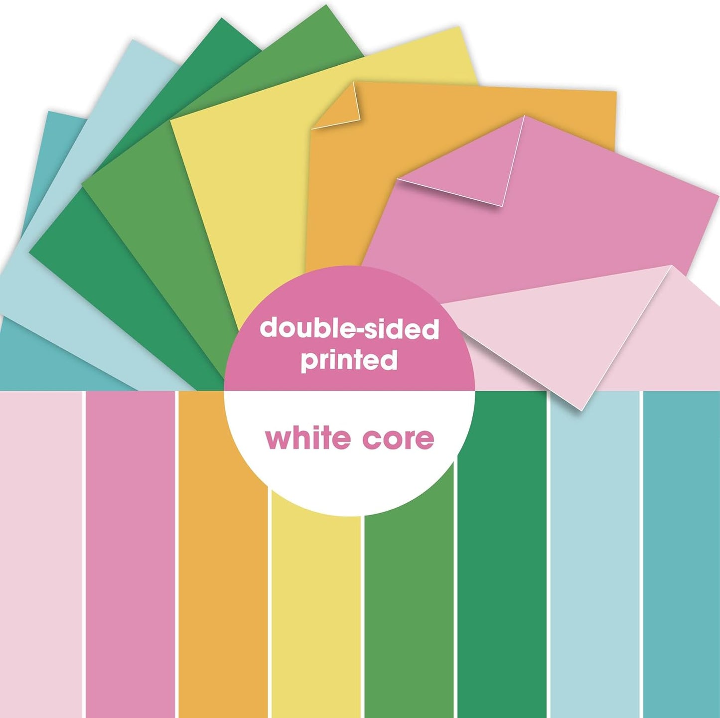 160 sheets Essential Variety Pack Cardstock Paper Pad 4 Pack 32 colors Scrapbook Decorative Paper for Card Making Journaling Origami Scrapbook Paper Scrapbooking Supplies