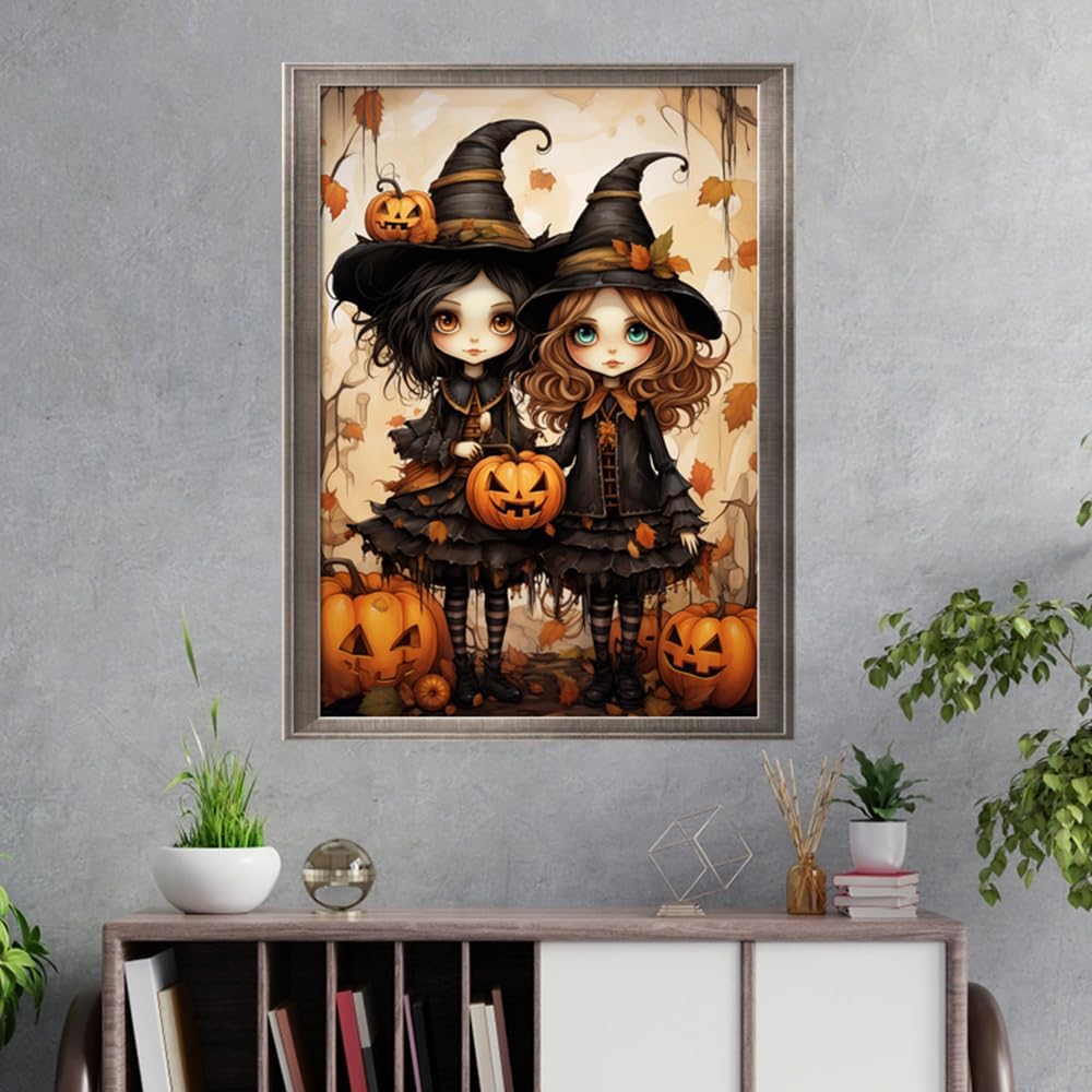 Leczany Cross Stitch Stamped Kit for Adults or Kids - Magic Little Girl | DIY Embroidery Starter Patterns Craft Kit Needlepoint for Beginner | 11CT, 3 Strands | 13x17.2 inches