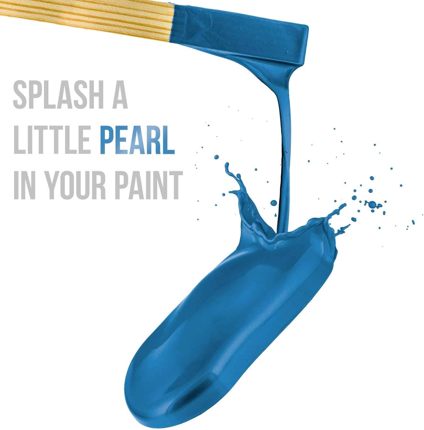 U.S. Art Supply Jewelescent Mica Pearl Pigment Powder, Hawaiian Blue 3.5 oz (100g) Pouch - Cosmetic Grade, Epoxy Resin Color Pigment, Mica Powder for Resin, Soap, Slime, Candle Dye, Art, Crafts