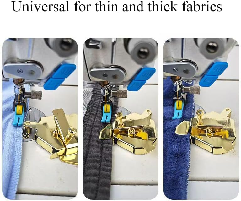 Bequilter Upgraded Multifunctional Magnetic Seam Guide for Sewing Machines, Adjustable Sewing Guide for Precise Stitching, Universal Sewing Supplies and Accessories (Silver and Gold)