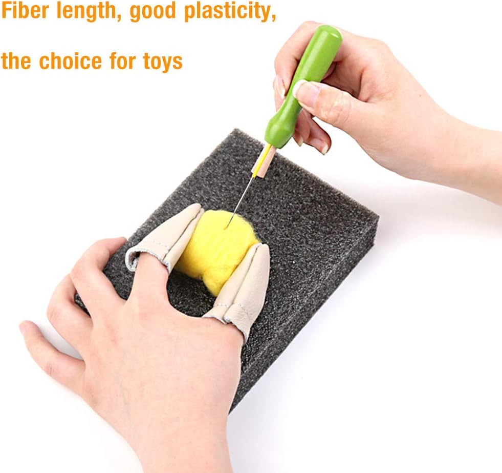 Wool Roving Bulk - 8.82oz Super Wool Chunky Yarn, Wool Roving Top for Needle Felting, Soft Felting Wool Supplies for Hand Spinning, Blending, Weaving and DIY Craft