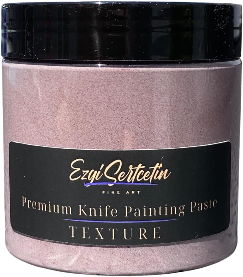 Premium Palette Knife Painting Paste|Texture Paste|Authentic Bright Colors|Ready to Use|Easy to Apply| 6oz (Pastel Mulberry)