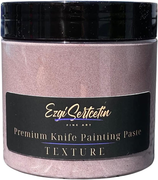 Premium Palette Knife Painting Paste|Texture Paste|Authentic Bright Colors|Ready to Use|Easy to Apply| 6oz (Pastel Mulberry)