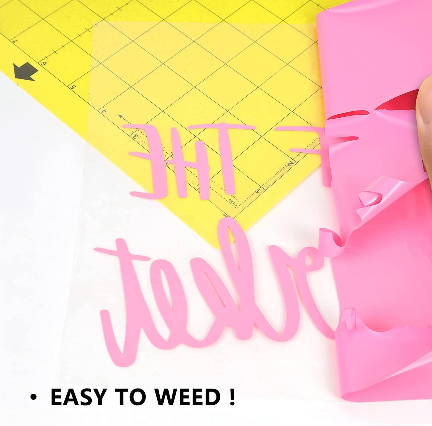 HTV Iron on Vinyl 12Inch by 25ft Roll Heat Transfer Vinyl for T-Shirt HTV Rolls for All Cutter Machine - Easy to Cut & Weed for Heat Transfer Design (25ft, Pink)