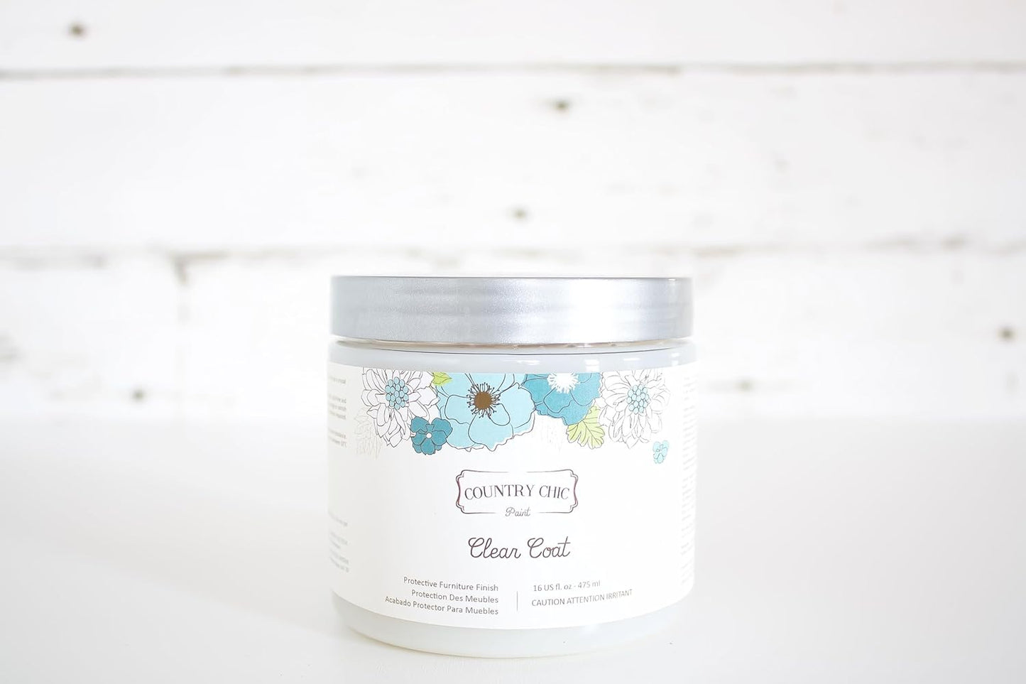 Clear Coat Quart (32oz) - Eco-Friendly Clear Satin Sheen Top Coat for Chalk Style Wood Furniture Paint, Non-Yellowing Waterproof Finish, Easy Application