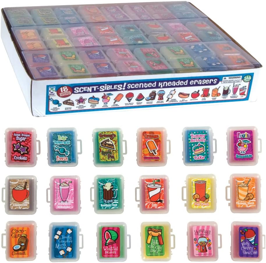 Raymond Geddes Scent-Sibles Scented Erasers For Kids (Pack of 144)