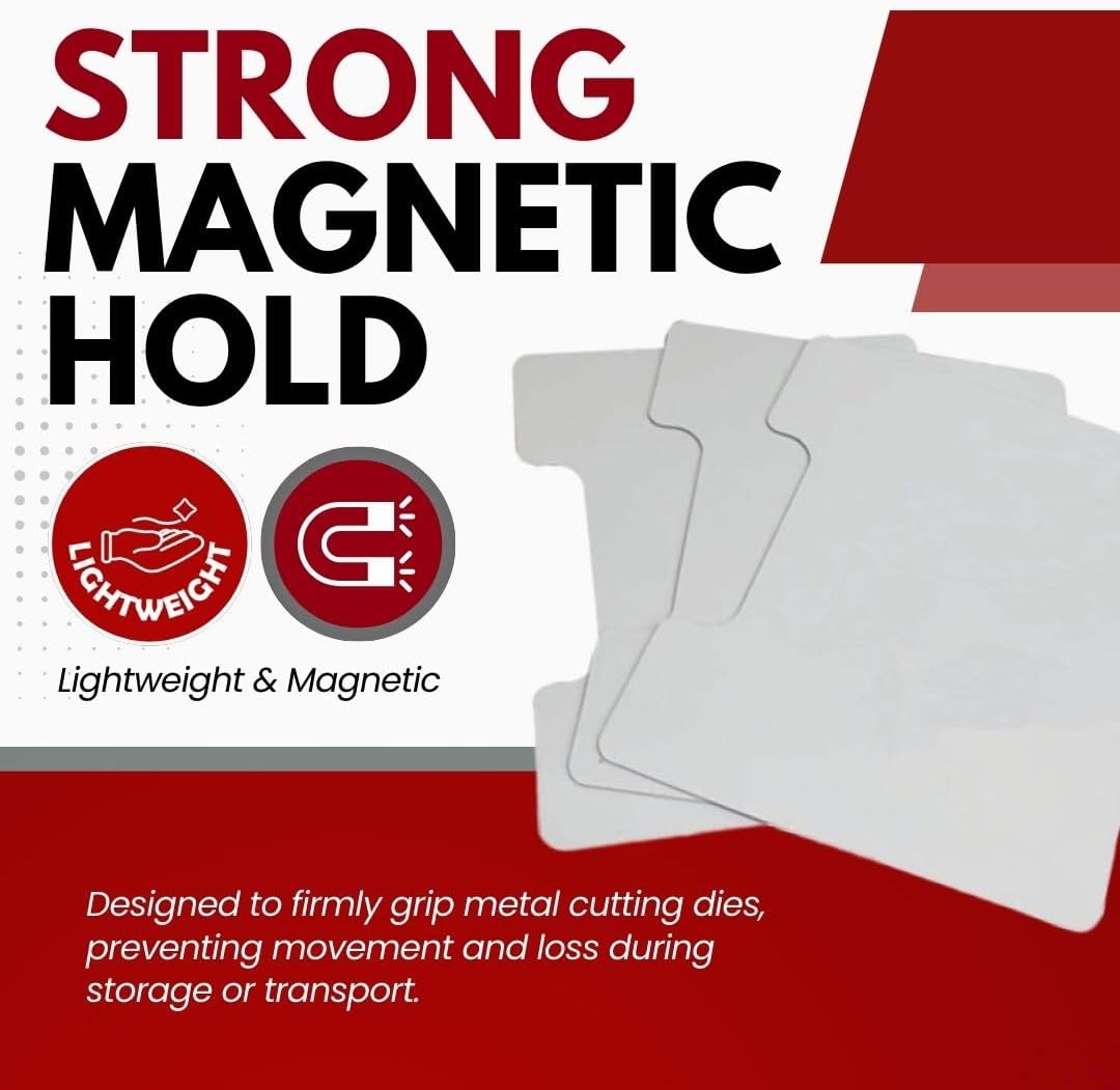 ArtBin 6979AA Magnetic Die Sheet Set 9-Pack, Die Organizers, Magnetic Organizer Sheets, 3 Sheets [2-Pack], White