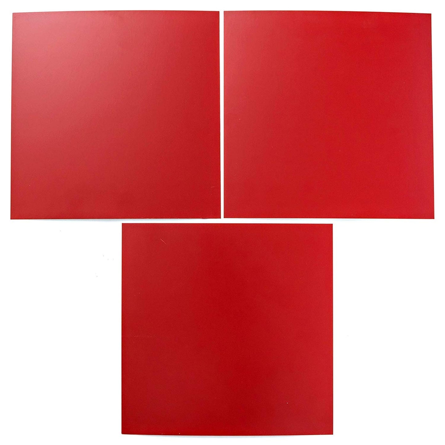 EAGLE 1: 12" x 12" 26 Gauge Sheet Metal Squares (3 Pack Per Order, Multiple Colors) Great for Arts, Crafts, DIY Home or Work Projects (6" X 6", Bright Red)