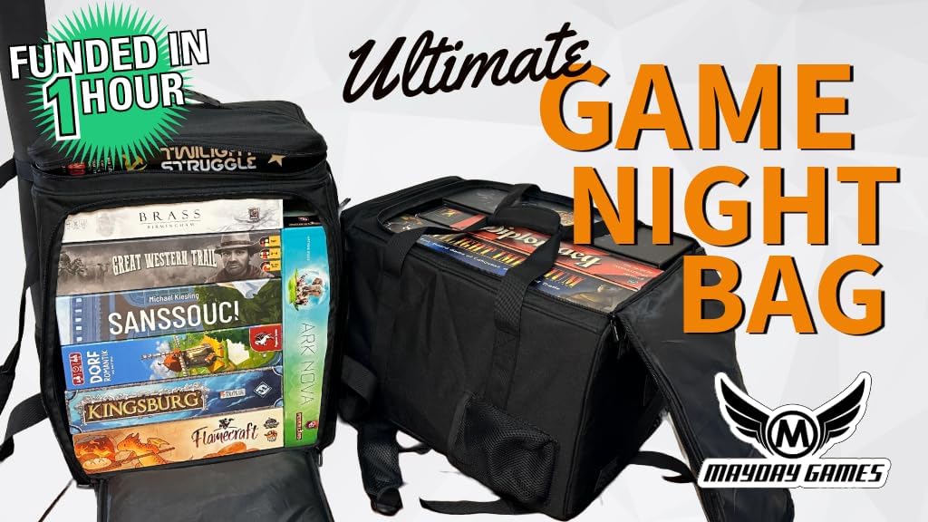 Ultimate Board Game Travel Bag – Durable Storage Case for Up to 10 Games, Water-Resistant, Adjustable Strap & Handles – Perfect for Game Nights, Conventions & Tournaments (Parent) (Purple)