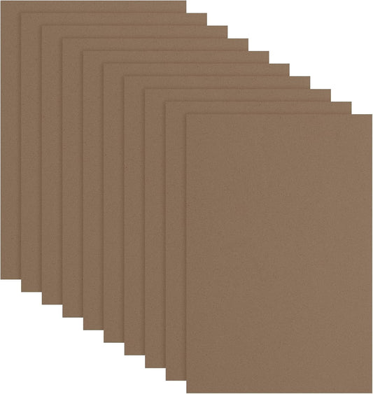 uxcell 10 Pcs Brown EVA A4 Foam Sheets Crafts, 12 x 8 Inch Foam Paper for DIY Crafts Project Classroom Scrapbook Art Cards Home Office Decoration (2mm Thick)