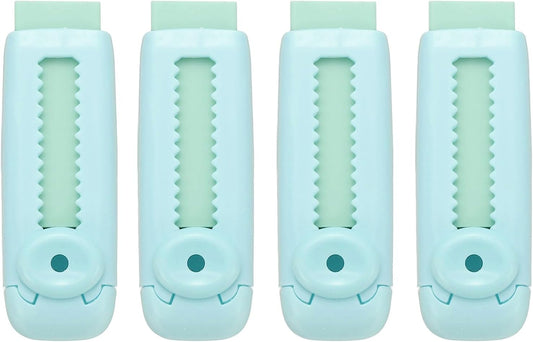 PATIKIL 4 Pack Erasers, Sliding Retractable Eraser Push Pull Cute Pencil Erasers Soft Large Easy to Clean with Plastic Sleeve for Sketching Drawing Artists Teacher Pencils, Green