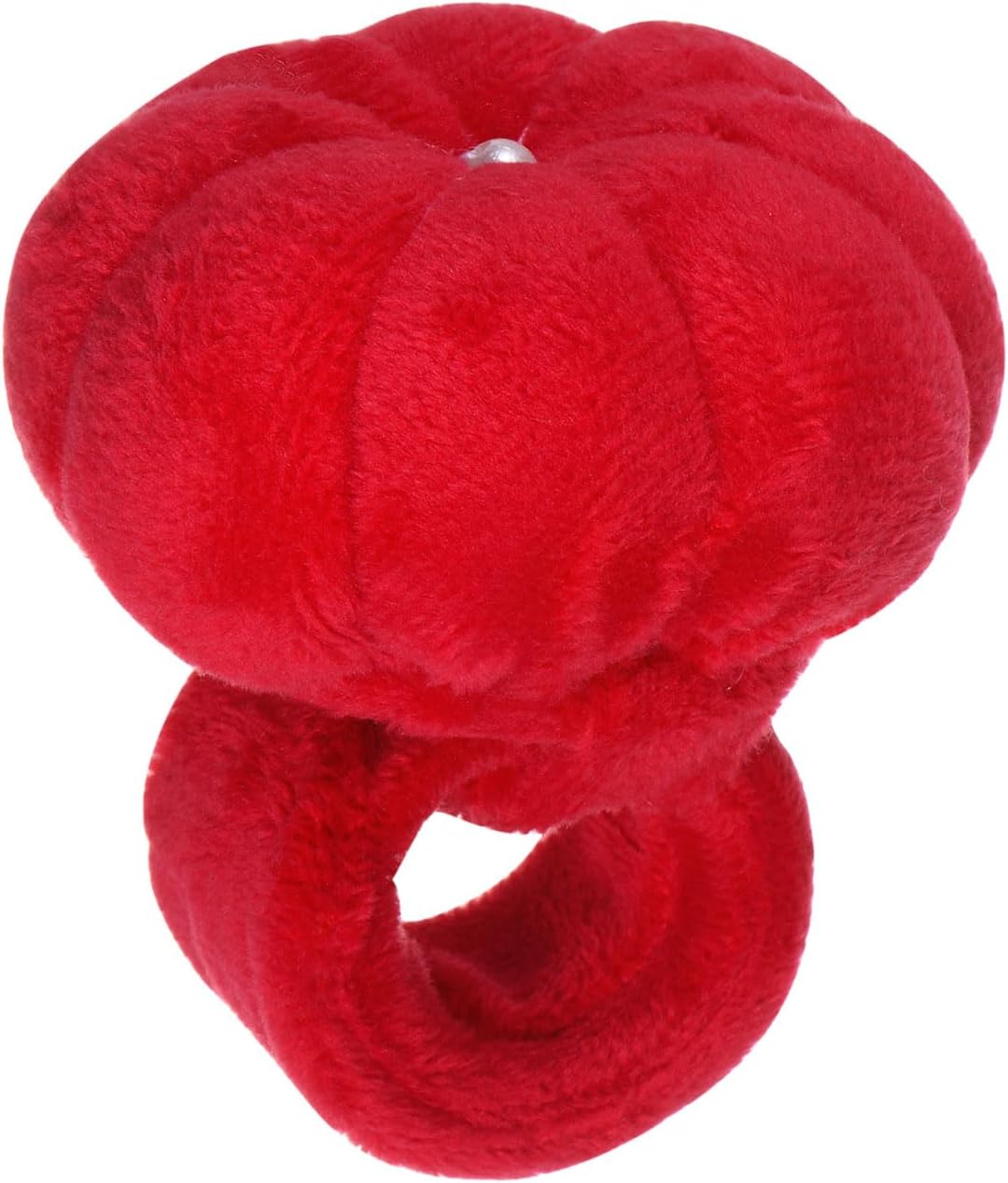 HARFINGTON Wrist Pin Cushions Band Sewing Needle Cushion Needle Holder Pincushions with Adjustable Strap Fit All Wrist Sizes for Sewing Quilting Needlework Crafts, Red