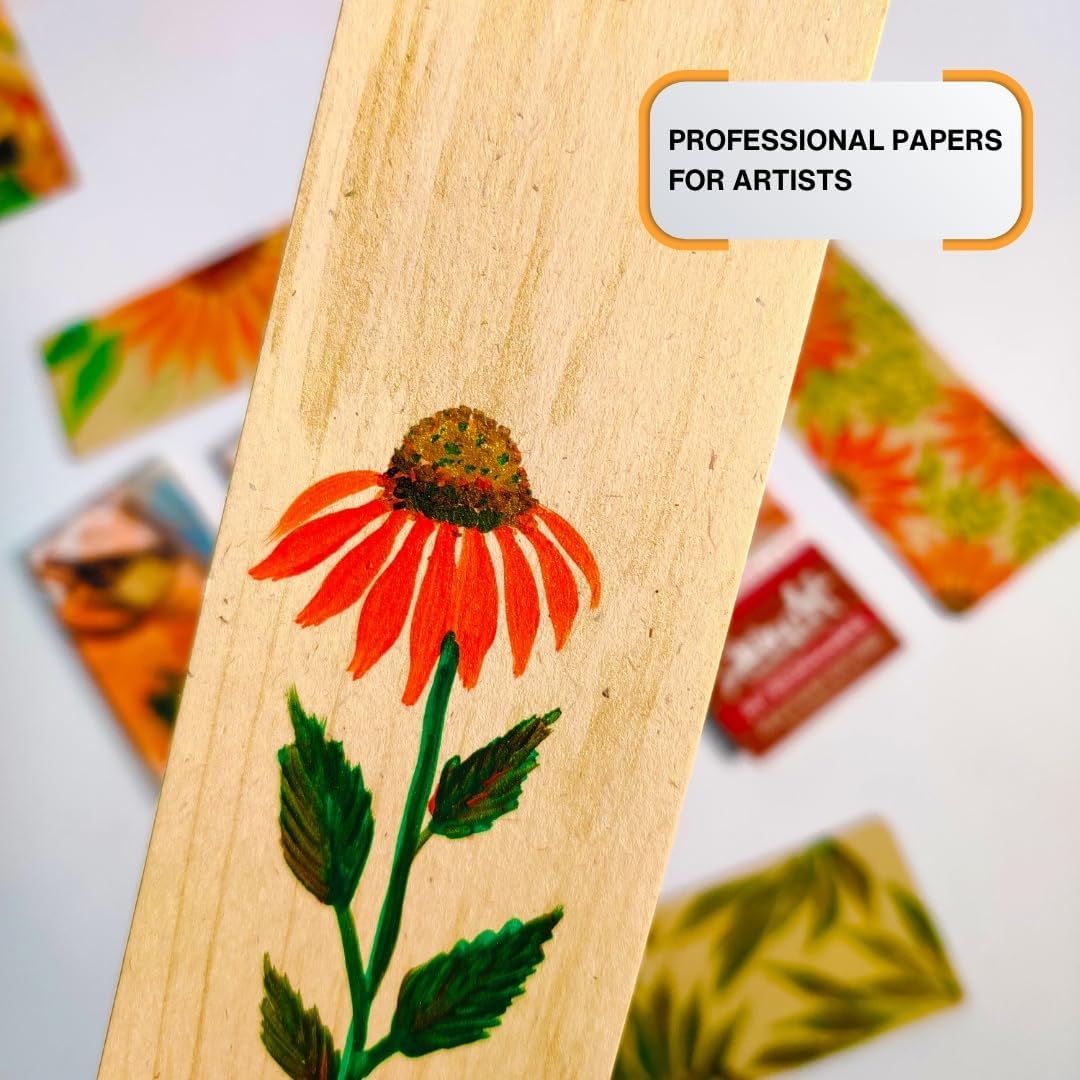 240Gsm Premium Moleskine Like Handmade Textured DIY Bookmark Sketchpads (Pack of 2) Suitable for Mixed Media