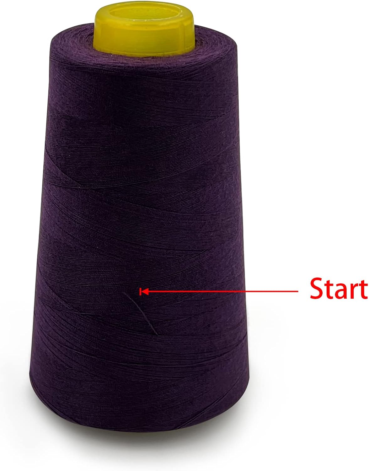 Tortoise 4 Cones of 3000 Yards Each Spool Thread for All Purpose, Serger, Overlock, Quilting, Sewing Machine - 100% Polyester - 40S/2 Violet