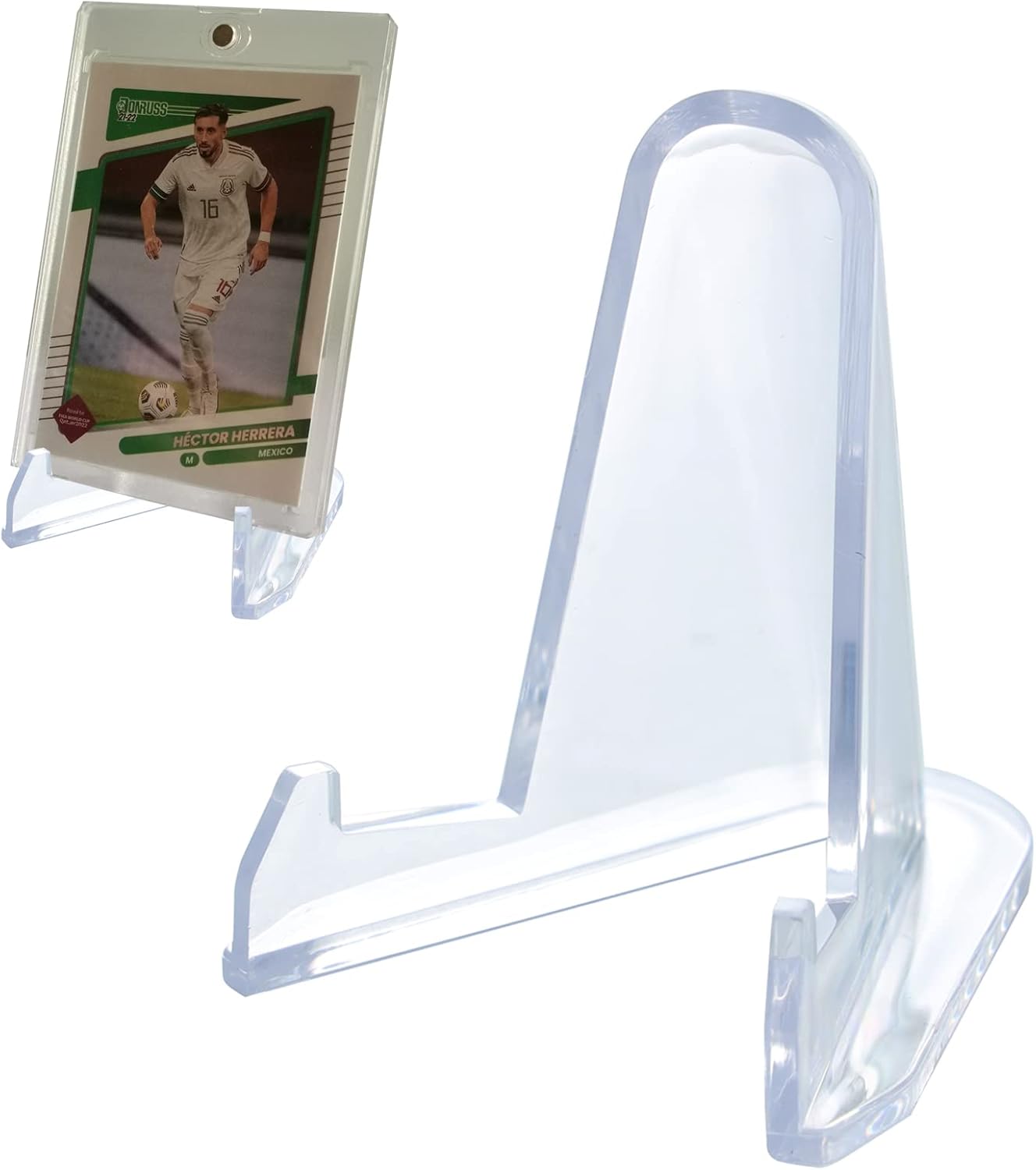 36 PCS Acrylic Display Holder Clear Display Easel Stands for Coins Capsules Phone Medals Stones Cards (Medium)