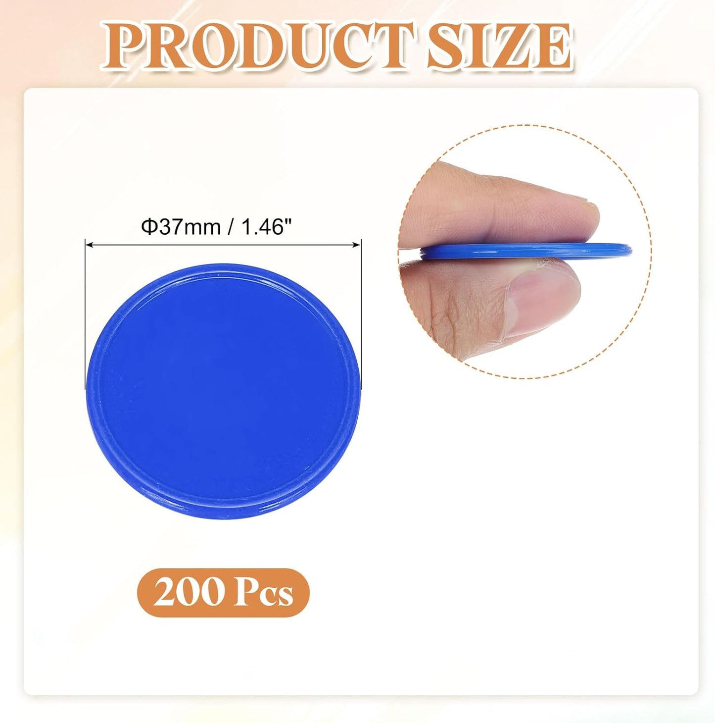 uxcell Plastic Poker Chips, Learning Counters Counting Counters Disk Marker Opaque Game Token for Game Play Math Counting