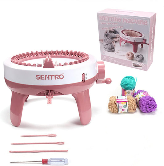 SENTRO Knitting Machine 40 Needles, Smart Weaving Loom Kit, Crochet Machine with Double Mode, Knit Loom Machine for Adults/Kids, Perfect Knit Gift for Beginners, Knitting Enthusiasts