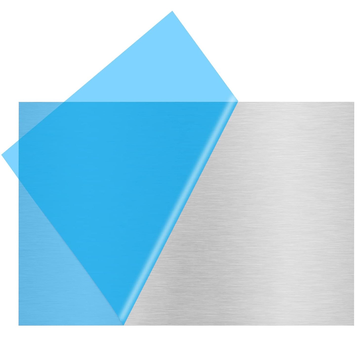 6061 T651 Aluminum Sheet Metal 8" x 12" x 1/16"(0.06”) Thin Aluminum Plate Flat Stock Covered with Protective Film 1.5MM Heat Treatable Rectangle Aluminum Metal Plate for Crafting, lndustry