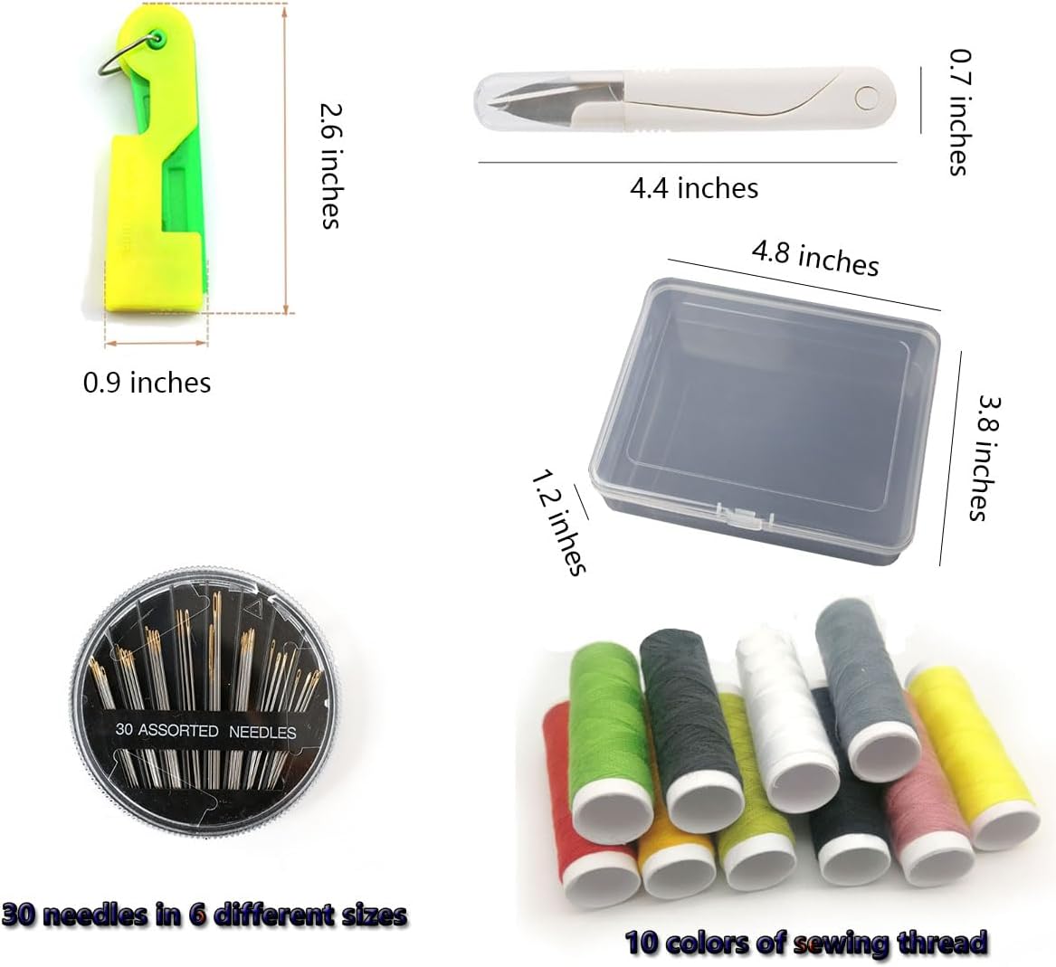 Automatic Needle Threader Set New Sewing Machine Accessories Plastic Auto Needle Threading Device Gifts for Mom and Neighbours (15 Pieces)