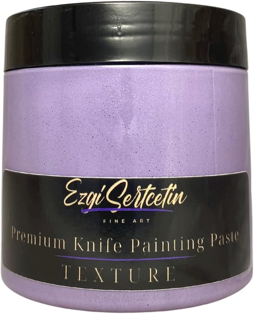 Premium Palette Knife Painting Paste|Texture Paste|Authentic Bright Colors|Ready to Use|Easy to Apply| 6oz (Thumbelina Lilac)