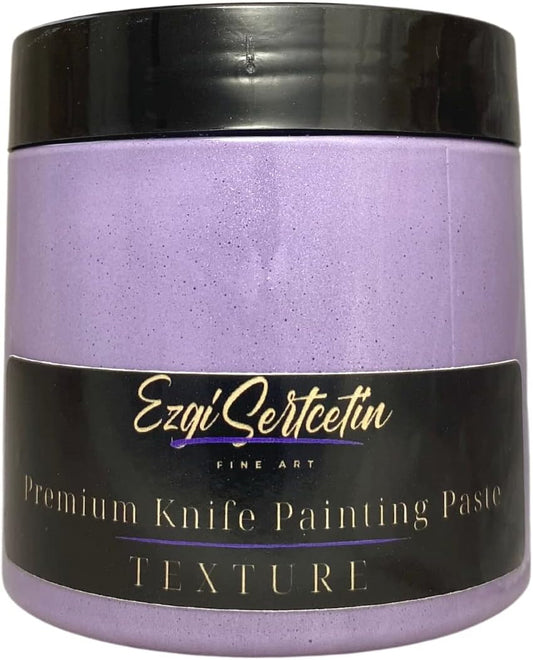 Premium Palette Knife Painting Paste|Texture Paste|Authentic Bright Colors|Ready to Use|Easy to Apply| 6oz (Thumbelina Lilac)
